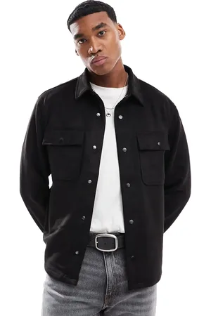 River Island Faux suede overshirt in