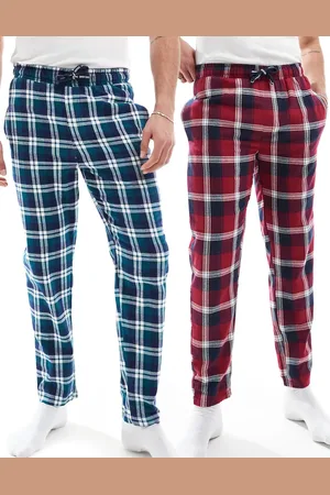 Threadbare 2-pack lounge bottoms in check print
