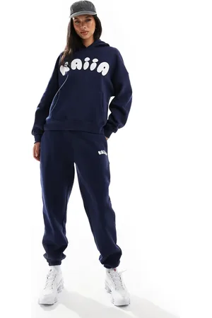 Kaiia Bubble logo cuffed leg sweatpants in - part of a set