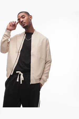 Topman Lightweight bomber jacket in beige