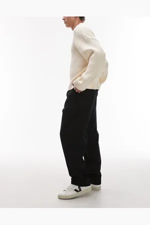 ARKET Relaxed fit pants with flat front in