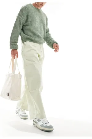 ASOS Oversized baggy cargos in ecru