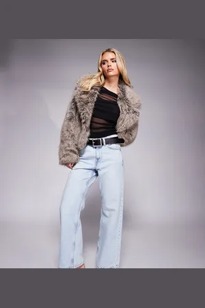 River Island Petite straight jeans in lightwash