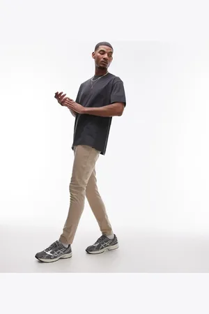 Topman Skinny chino pants in stone
