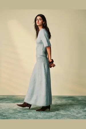 & OTHER STORIES Mohair blend knit maxi skirt in - part of a set