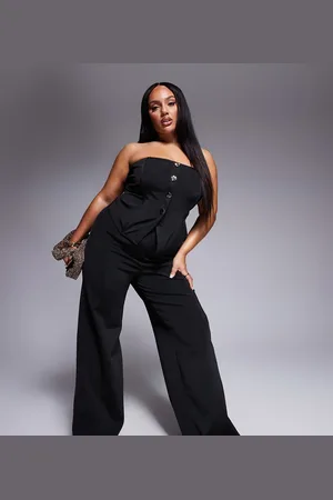 ASOS ASOS DESIGN Curve straight leg bandage pants in - part of a set