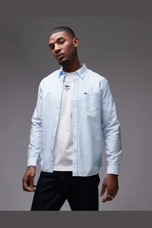 Lacoste Long sleeve oxford shirt in light