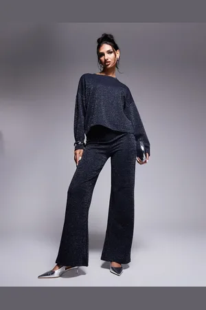 River Island Wide leg loose pants in blue - part of a set