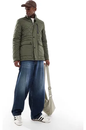 Threadbare Quilted jacket in khaki
