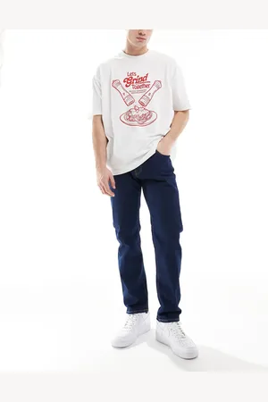 JACK & JONES Mike tapered jeans in raw indigo wash
