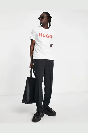 HUGO BOSS Hugo Dulivio logo t-shirt with red logo in