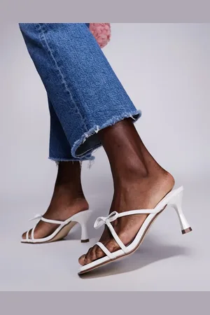 Public Desire Asuka bow kitten heeled sandals in