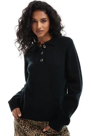 Threadbare Knitted collared sweater in