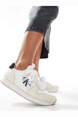 Calvin Klein Logo runner sneakers in & black