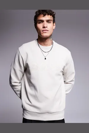 HUGO BOSS Salbo sweatshirt in beige