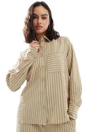 Threadbare Shirt in stone and stripe - part of a set