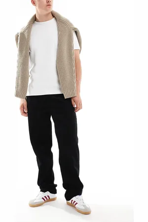 ASOS Baggy cord pants with side taping in