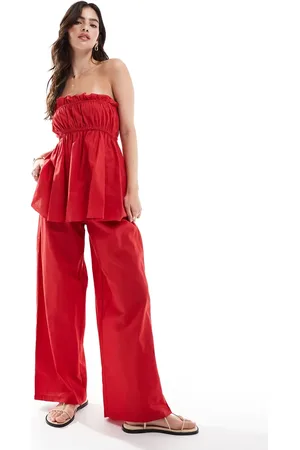 Esmée Esmee Exclusive relaxed leg linen look pants in