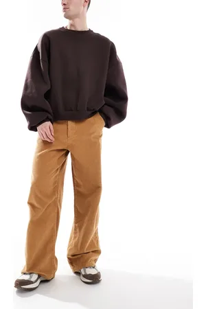 ASOS Super baggy cord pants in tan