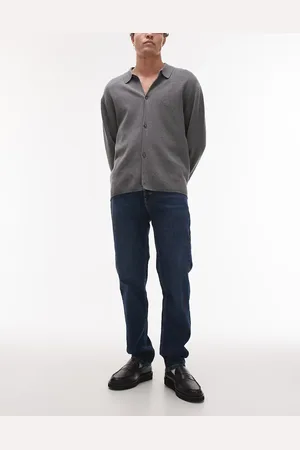Topman Stretch slim jean in dark wash