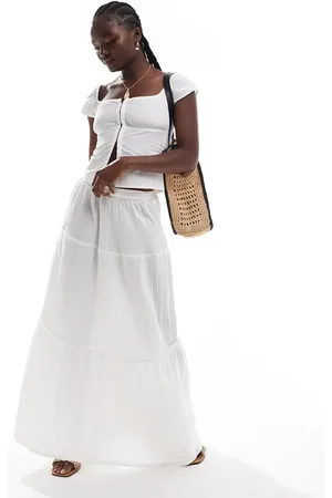 Esmée Esmee Exclusive tiered maxi beach skirt in