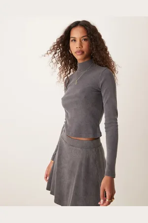 River Island Long sleeve turtle neck top in dark - part of a set
