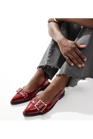 SEQWL Vardy sling back sandals with buckle detail in