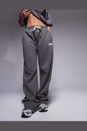Kaiia Studio wide leg sweatpants in dark and yellow - part of a set