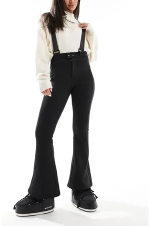 Threadbare Ski wide leg pants with suspenders in