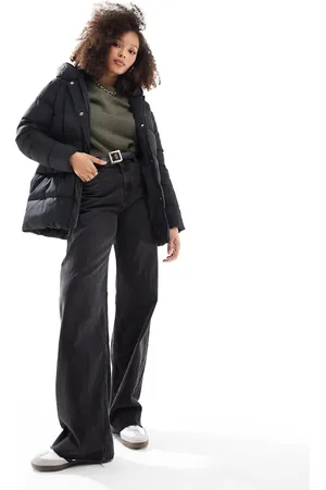 Threadbare Mid length puffer jacket in