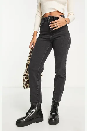 Stradivarius Cotton slim mom jeans with stretch in