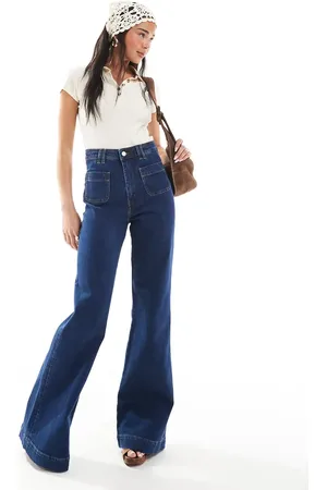 & OTHER STORIES High waist wide leg jeans in dark wash