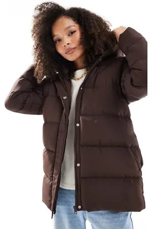 Threadbare Mid length puffer jacket in