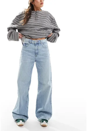 Pull&Bear Wide leg jeans in light