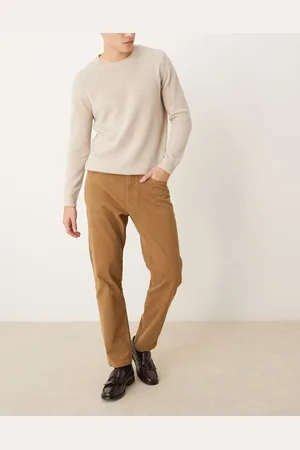 MANGO Regular fit cord pants in mid