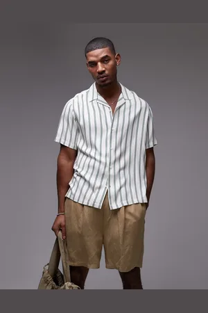 Topman Short sleeve striped shirt in