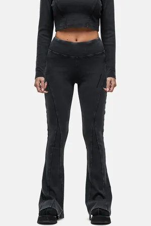 Good For Nothing Exposed seam rib knit leggings in sun faded wash