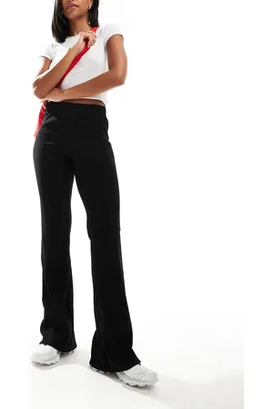 ONLY High waist ribbed flare pants in