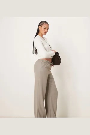 JDY Wide leg tie front pants in