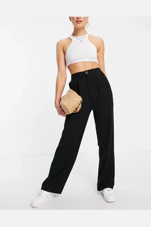 Stradivarius Wide leg relaxed dad pants in