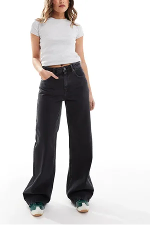 Pull&Bear High rise wide leg jeans in