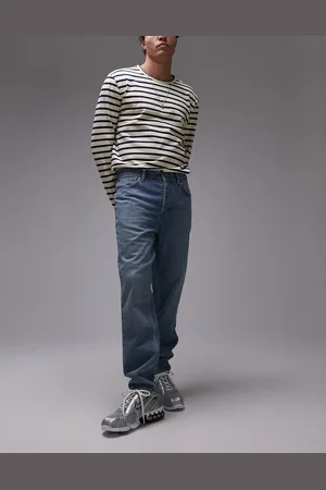 Topman Rigid taper jean in mid wash