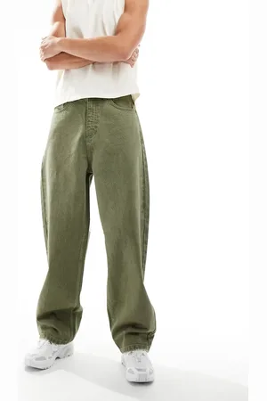 COLLUSION X001 antifit jeans in khaki