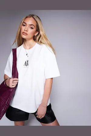 Armani Exchange Central logo oversized T-shirt in