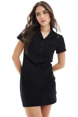 Fred Perry X Amy Winehouse pocket detail pique dress in