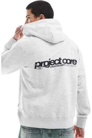 JACK & JONES Oversized hoodie with text backprint in