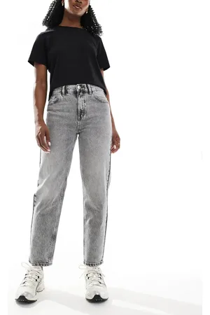 Pull&Bear High rise mom jeans in washed