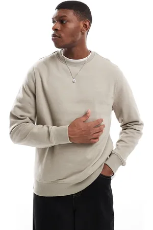 Threadbare Crew neck sweatshirt in stone