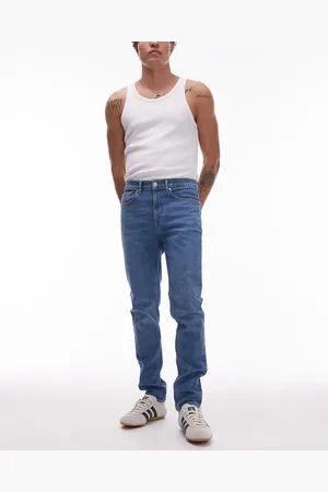 Topman Stretch skinny jeans in mid wash