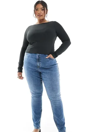 ASOS ASOS DESIGN Curve ultimate skinny jeans in mid
